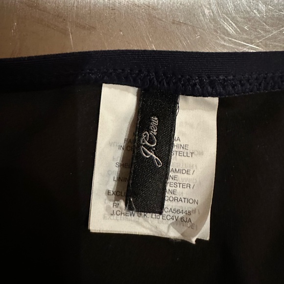 Classic J Crew Strapless Bikini Set, Navy Blue - Picture 3 of 5